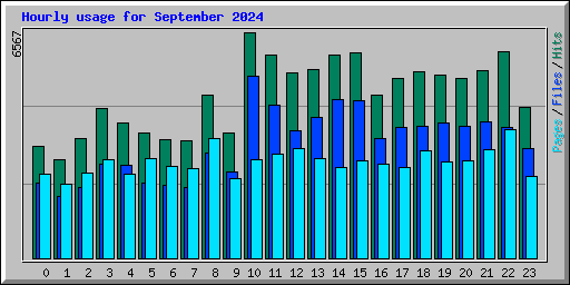 Hourly usage for September 2024