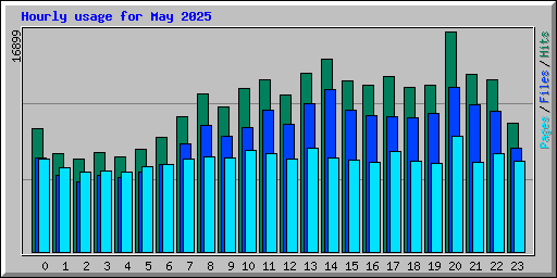 Hourly usage for May 2025