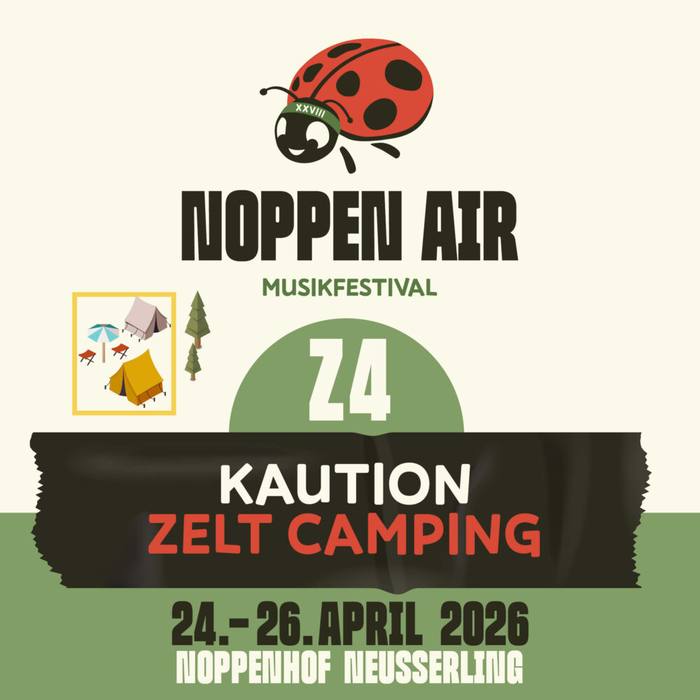 Noppen Air 2026 - Kaution Zelt-Camping-Parzelle | Bereich Z4